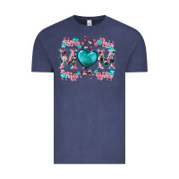 Vintage Denim cherry blossoms mom Vintage Tee - Artiststas