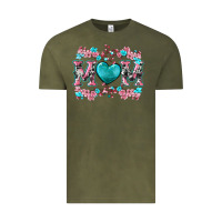 Vintage Olive cherry blossoms mom Vintage Tee - Artiststas