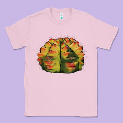 Gymnocalycium Variegated Cactus Classic Tee Designed By Lillyallendesigns