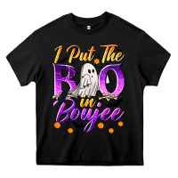 Black I Put The Boo In Boujee Heavy Core Tee - texasbilliewilder