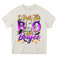 Cream I Put The Boo In Boujee Heavy Core Tee - texasbilliewilder