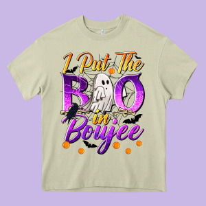 I Put The Boo In Boujee Heavy Core Tee Designed By Texasbilliewilder