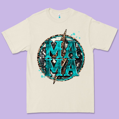 Cowhide Mama Lighting Bolt Premium Tee Designed By Zillion Design Studio