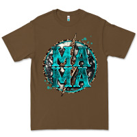 Cacao cowhide mama lighting bolt Premium Tee - Zillion Design Studio
