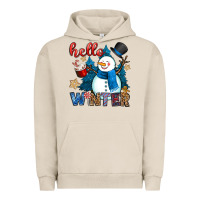 Pigment French Oak hello winter Urban Hoodie - OliviaCreatesArt