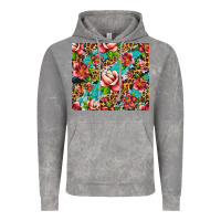 Cloud Rock tropical flowers Vintage Hoodie - Artiststas