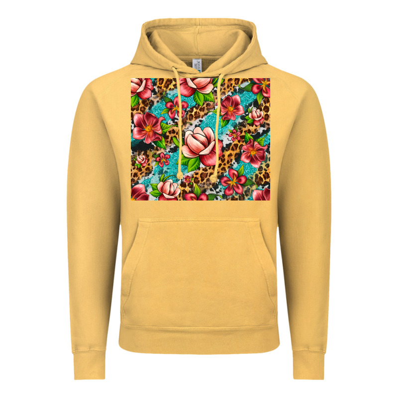 Tropical Flowers Vintage Hoodie by Artiststas | Teevron