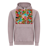 Vintage Zinc tropical flowers Vintage Hoodie - Artiststas