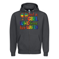 Smoke Just A Girl Who Loves Her Wifey Zipper Hoodie - BundleAndBundleShop