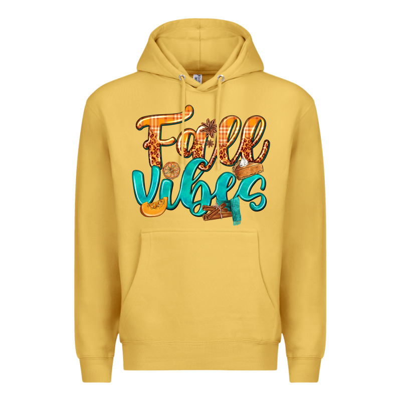 Fall Vibes With Food Premium Hoodie by texasbilliewilder | Teevron