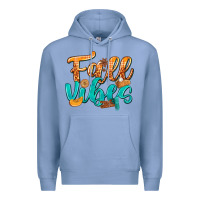 Colony Blue Fall Vibes with Food Premium Hoodie - texasbilliewilder