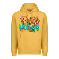 Mustard Fall Vibes with Food Premium Hoodie - texasbilliewilder