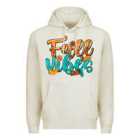 Oatmeal Heather Fall Vibes with Food Premium Hoodie - texasbilliewilder