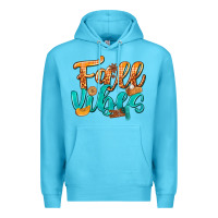 Ocean Blue Fall Vibes with Food Premium Hoodie - texasbilliewilder