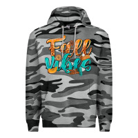 Slate Camo Fall Vibes with Food Premium Hoodie - texasbilliewilder