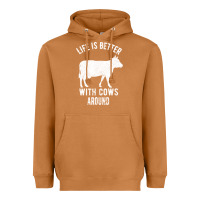 Meerkat Life Is Better With Cows Around Heavyweight Hoodie - Bettercallsaul