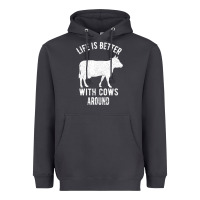 Smoke Life Is Better With Cows Around Heavyweight Hoodie - Bettercallsaul