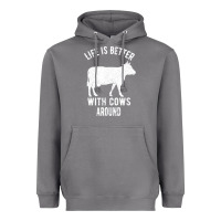 Storm Life Is Better With Cows Around Heavyweight Hoodie - Bettercallsaul