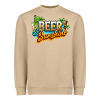 Mushroom Beer and sunshine Heavyweight Sweatshirt - NancyCooperArtShop