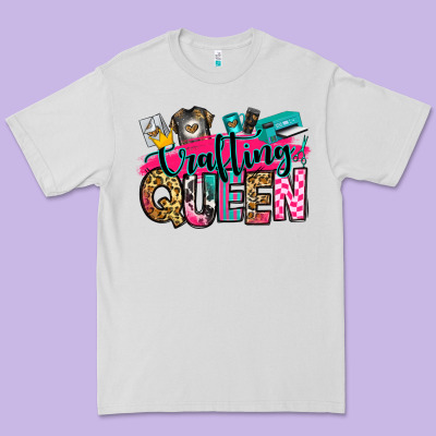 Crafting Queen Premium Tee Designed By Zillion Design Studio
