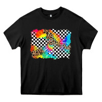 Black race leopard tie dye background Heavy Core Tee - Zillion Design Studio