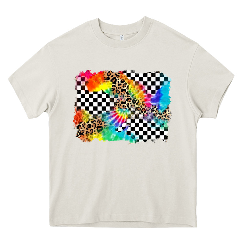Race Leopard Tie Dye Background Heavy Core Tee by Zillion Design Studio | Teevron