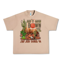 Burro aintgoin down til the sun comes up desert Urban Heavy Tee - NancyCooperArtShop