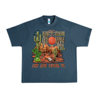 Midnight Navy aintgoin down til the sun comes up desert Urban Heavy Tee - NancyCooperArtShop