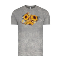 Cloud Rock sunflower glitter leather patch Vintage Tee - AdoDesignShop