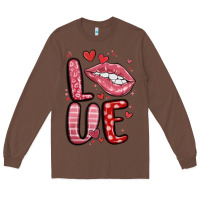 Chestnut western love lips Long Sleeve Tee - MaliasSmallBusiness