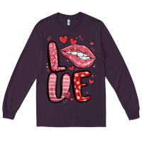 Plum western love lips Long Sleeve Tee - MaliasSmallBusiness