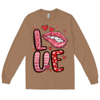 Toasted Coconut western love lips Long Sleeve Tee - MaliasSmallBusiness