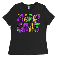 Black mardi gras Ladies Tee - JahusDesignShop
