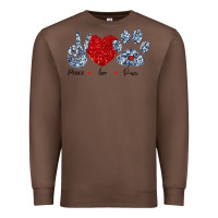 Chestnut Peace Love Paws Premium Sweatshirt - Bettercallsaul