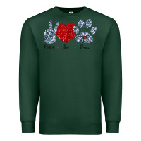 Peace Love Paws Premium Sweatshirt | Teevron