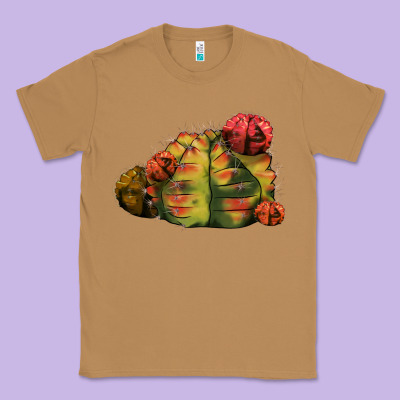Gymnocalycium Variegated Cactus Classic Tee Designed By Lillyallendesigns