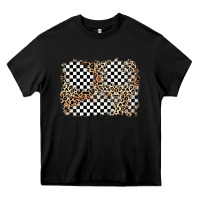 Black race leopard background Heavy Core Tee - Zillion Design Studio