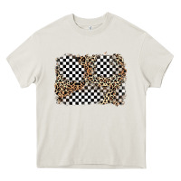 Cream race leopard background Heavy Core Tee - Zillion Design Studio