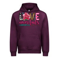 Mauve Wine love never fails Urban Hoodie - OliviaCreatesArt