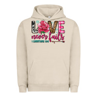 Pigment French Oak love never fails Urban Hoodie - OliviaCreatesArt