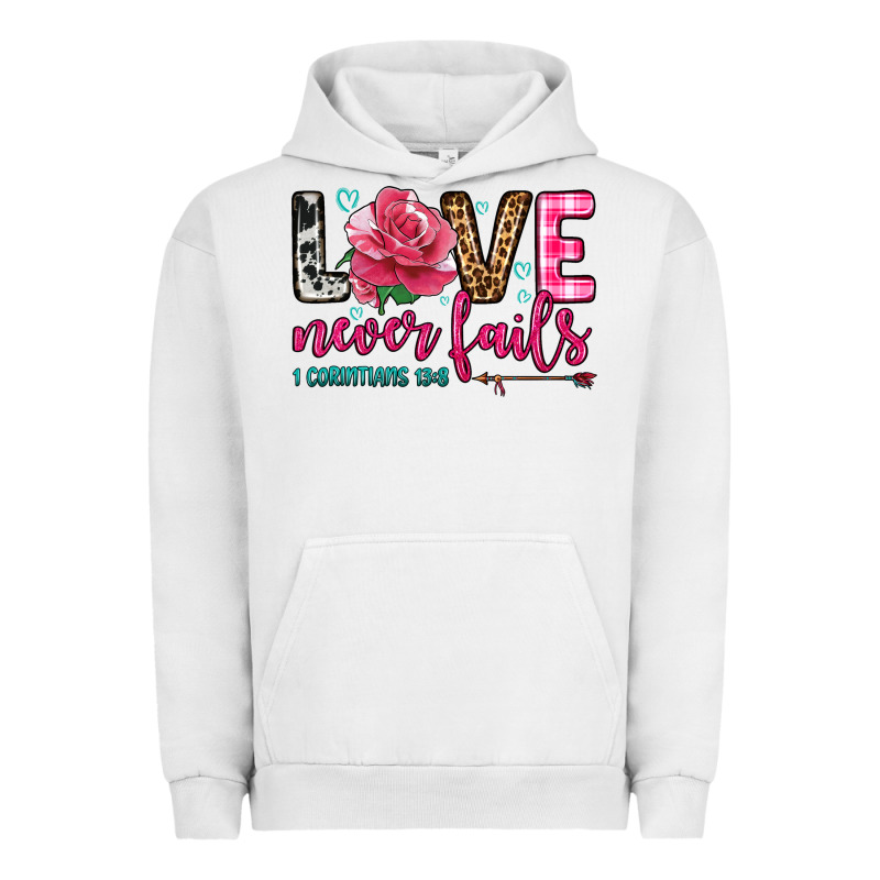 Love Never Fails Urban Hoodie by OliviaCreatesArt | Teevron