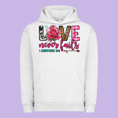 Love Never Fails Urban Hoodie Designed By Oliviacreatesart