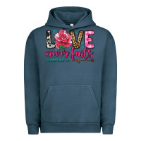 Pigment Midnight Navy love never fails Urban Hoodie - OliviaCreatesArt