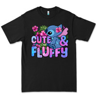 Black cute and fluffy stitch Premium Tee - Zillion Design Studio