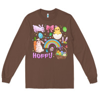 Chestnut easter hoppy bunny Long Sleeve Tee - MaliasSmallBusiness