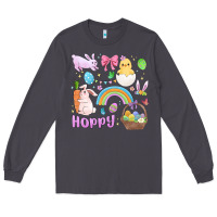 Smoke easter hoppy bunny Long Sleeve Tee - MaliasSmallBusiness