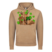 Vintage Coffee st patricks day cow family Vintage Hoodie - RanaPortraitStore