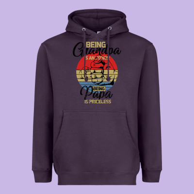 Being Grandpa İs An Honor Being Papa İs Priceless Heavyweight Hoodie Designed By Bettercallsaul