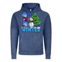 Vintage Denim first winter with snowman Vintage Hoodie - AdoDesignShop