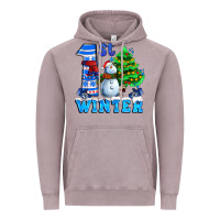 Vintage Zinc first winter with snowman Vintage Hoodie - AdoDesignShop